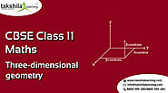 NCERT Solutions Class 11 Maths -Three-dimensional geometry