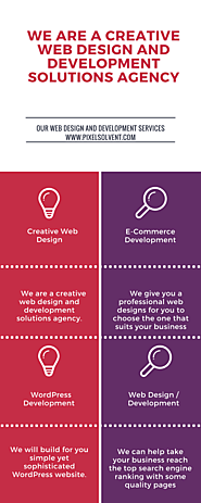 We are a creative web design and development solutions agency