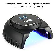 MelodySusie Pro60W Nail Lamp - Mixed LED&UV Lamp Beads Quick Curing ALL LED UV Gel Polish - Smart Sensor Design and W...
