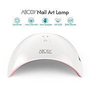 Abody Nail dryer, 9C 24W Nail Gel Polish Dryer, 30 seconds & 60 seconds Timer Setting, LED UV Gel Curing Nail Lamp fo...