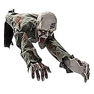 MareLight Electronic Crawling Light Sensored Halloween Horror Zombie Skeleton Bloody Haunted Animated Prop Decoration...