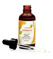 2016 Sale - Vitamin C Serum for Derma Roller Proven to Reduce Acne Scars, Dark Spots, & Wrinkles. 2 OZ Bottle with Hy...
