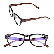 Marrywindix Unisex Computer Glasses- Anti-reflective Anti-glare Lens Uv Protection (Bright Black)