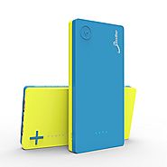 Elivebuy iMiX 2nd Gen 10000mAh Dual-Port Portable USB Power Bank - Blue / Yellow