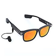 Spardar Polarized Camera Sunglasses 1280x720p CSR4.0 Bluetooth Built-in 8GB TF Card Doze Reminding Mini Flashlight