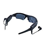 Bluetooth MP3 Sunglasses HD Mini Camera Eyewear PC Video DV w/Earphone