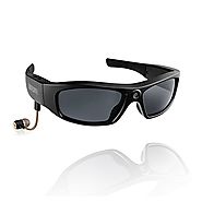 KOLSOL Bluetooth Sunglasses with 720P Camera Video Recorder Camera Glasses Headset for IOS Android Smartphone Polariz...