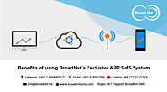 Benefits of using BroadNet's Exclusive A2P SMS System