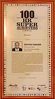 ScrumStart CEO Santosh Panicker Gets 100 HR Super Achievers (India) Award