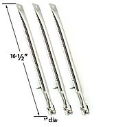 3 Pack Replacement Gas Grill Burner for BBQTEK, BBQ grillware, Bond, BroilChef, Broil-Mate, and Kenmore Gas Models