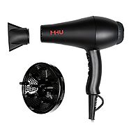 MHU Professional Salon Grade 1875w Low Noise Ionic Ceramic Ac Infrared Heat Hair Dryer Plus One Concentrator and One ...
