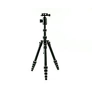 Dolica TX570DS Ultra Compact Tripod with Professional Ball Head and Built-In Monopod (Black)