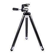 41 Inch Compact Camera Tripod - Black and Silver - 1601186-BP