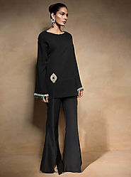 Black lady By Mahgul, Designer Luxury Pret - FABBITT