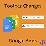 Google Apps: New Toolbar Icons - Teacher Tech