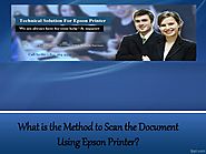 What is the Method to Scan the Document Using Epson Printer?
