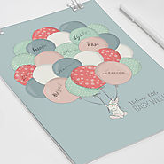 What better way to commemorate a beautiful baby shower than with a keepsake guestbook!