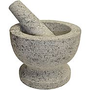 Extra Large Heavy Granite Stone Mortar and Pestle