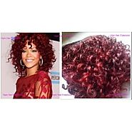 Red Curly Natural Short Hair Weft