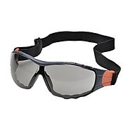 Elvex Go-Specs II Hybrid Safety Glasses with Goggle, Anti-Fog Lens, Gray