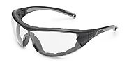 Gateway Safety 21GB79 Swap Wraparound Hybrid Eye Safety Glasses/Goggles, Clear Anti-Fog Lens, Black Frame with Foam Edge