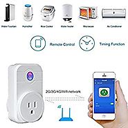 Cage Sents Wi-Fi Smart Socket,Wireless Smart Plug Power Switch Socket for Household Electrical Appliances,Control you...