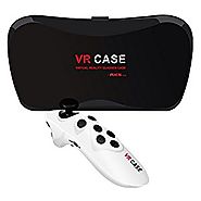 Cage Sents VR Case 5Plus, 3D VR Headset Virtual Reality Box with Adjustable Lens and Strap for iPhone 5 5s 6 plus Sam...