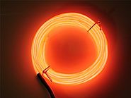 Cefrank 10ft 3m Neon Light El Wire with Battery Pack Neon Glowing Strobing Electroluminescent Wire (Orange)