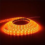 ALITOVE 16.4ft 5050 SMD Orange LED Flexible Strip Light lamp 5M 300 LEDs Waterproof IP65 12V DC for home hotels clubs...