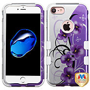 Apple iPhone 7 - Twilight Petunias White TUFF Hybrid Case Cover :: ShopPhoneCases.com