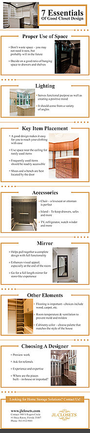 Infographics – 7 Elements To Consider When Planning A Custom Closet