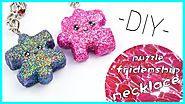 Learn How to Make Puzzle Dazzling Keychain Slime Hologram From Playdoh