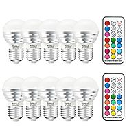 Yangcsl 3W Timing Remote Controller RGBW Color Changing LED Light Bulbs , Double Memory and Wall Switch Control,Dayli...