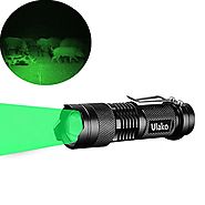 Ulako Single 1 Mode Zoomable LED 150 Yard Green Light Flashlight Torch For Fishing Hunting Detector