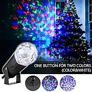 Gemtune Christmas Light Projector LED Patio Lawn light with Flame Pattern, Indoor and Outdoor Waterproof Spotlight Wa...