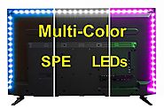 USB LED Lighting Strip for HDTV - Extra Large (158in / 4m) - Multi-Color RGB - USB LED Backlight Strip with Dimmer fo...