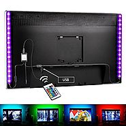 Bias Lighting for HDTV USB Powered TV Led Lights, Home Theater Accent Lighting Kit With Remote Control, Luditek 2 SMD...