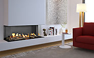 Flare Double Corner Fireplaces | Linear Fireplaces | Flare Fireplaces