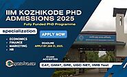 IIM Kozhikode PhD Admission. Application Open for 2025 Batch