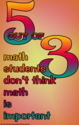 (d35) Poster #326- Funny, Motivational Classroom Math Poster for Middle and High School Students