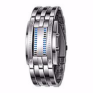 Sports Smart Wristband Watch, MIGICSHOW Adjustable Steel Band Fitness Tracker LED Data Display Bluetooth Bracelet Ped...