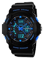 Kid LED Watch Child Boy Girl Sport Multi Function Digital Waterproof Electronic Quartz Watches Blue