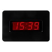 Kwanwa Digital Wall Clock Battery Operated Only with Large 1.4'' Red LED Number Display,Can Be Placed Anywhere Withou...