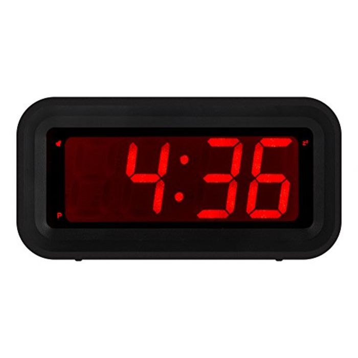 red light digital clock
