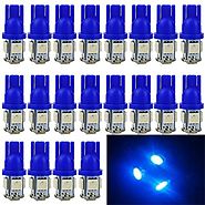 EverBright 20-Pack Blue T10 194 168 2825 W5W 5050 5-SMD LED Bulb For Car Replacement Interior Lights Clearance Wedge ...