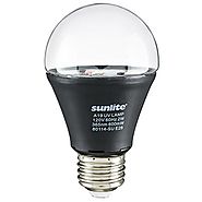Sunlite A19/LED/2W/BLB LED UV 2W A19 Blacklight Blue Bulb with E26 Medium Base
