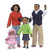 Melissa & Doug Victorian Doll Family - Black