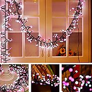 Color String Lights Indoor Firecracker decorative Wedding Patio Backyard Cafe Bedroom Festival Atmosphere Waterproof ...