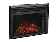 28" 1500W Free Standing Insert LED Log Electric Fireplace Firebox Ventless W/ Remote 5200BTUs SX-0026-A1