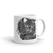 “Make Me Smile” Designer Art Mug for Cat Lovers – Made in the USA